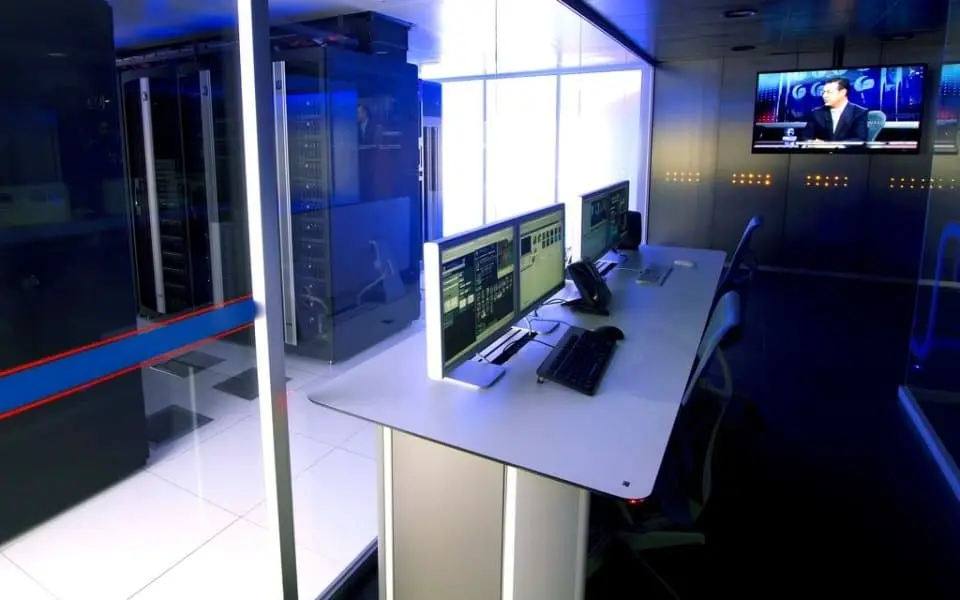 Consola de control CPD Televisa México