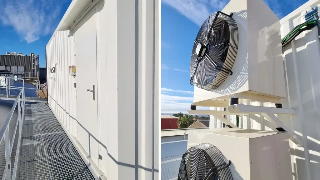 climatización container data center GESAB