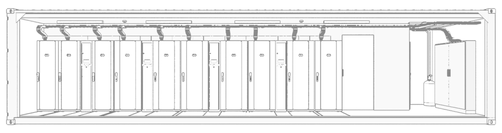 container data center de gesab 40 pies