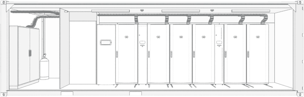 container data center de gesab 30 pies