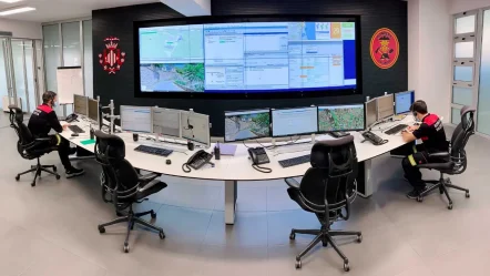 videowall centro de control bolmberos de valencia