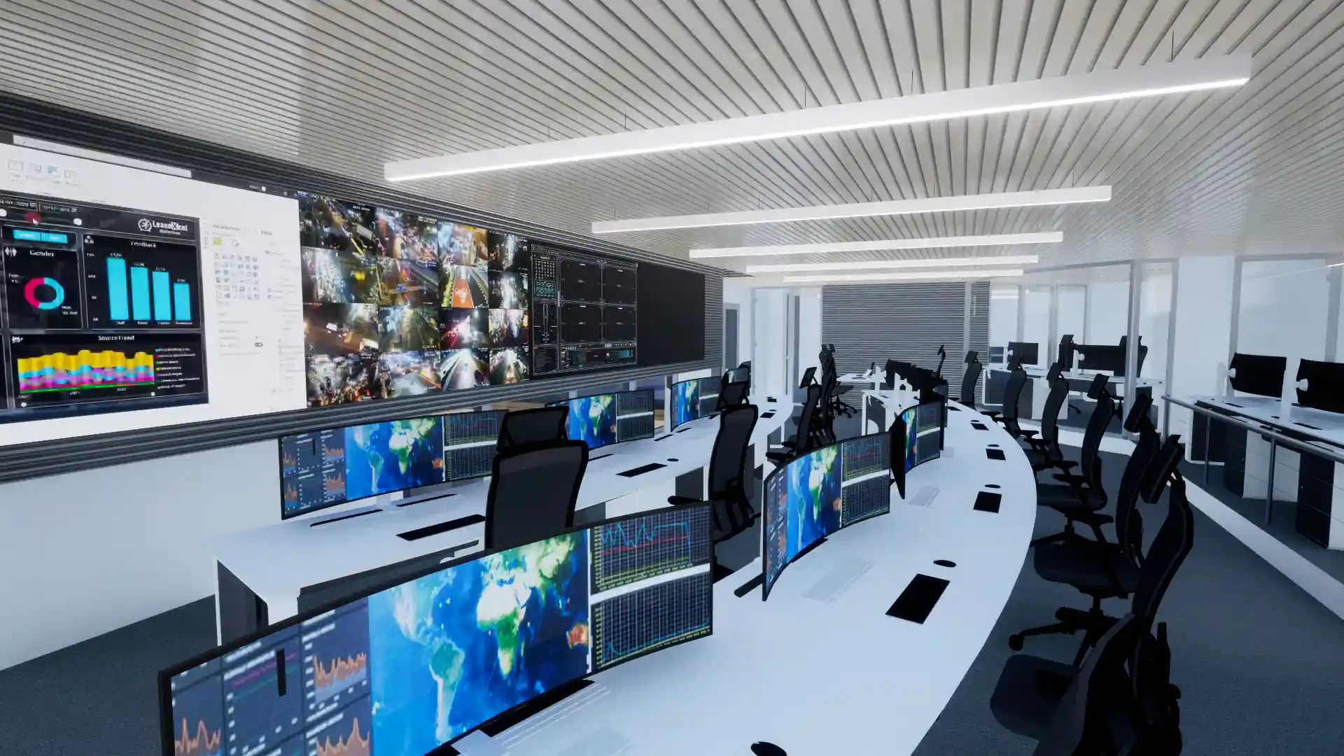 diseño de centro de control con Twinmotion