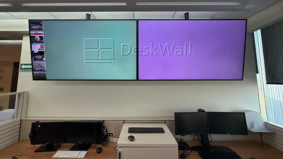 DeskWall GESAB centro de control Manny Aero México
