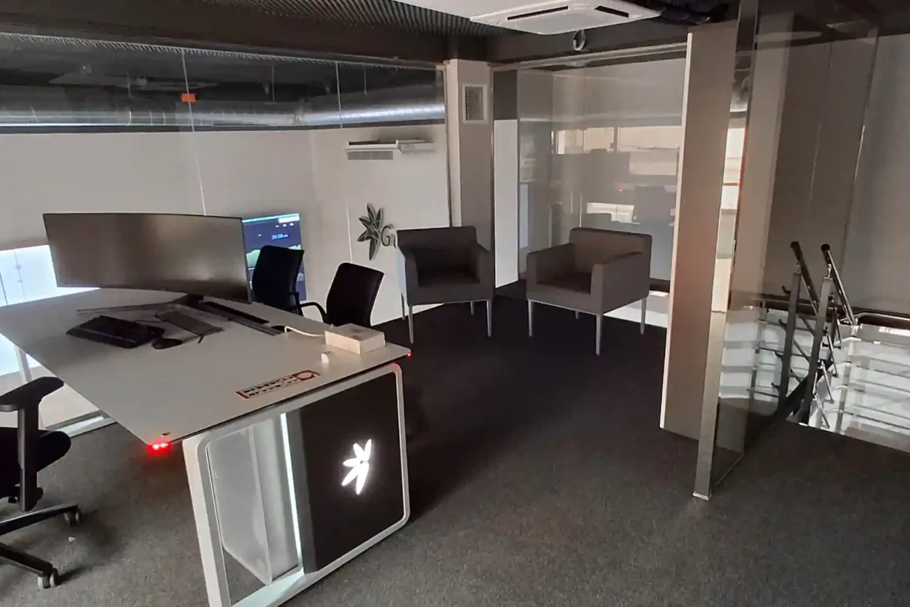 centro de control Gaselec con Advantis NG y DeskWall de GESAB