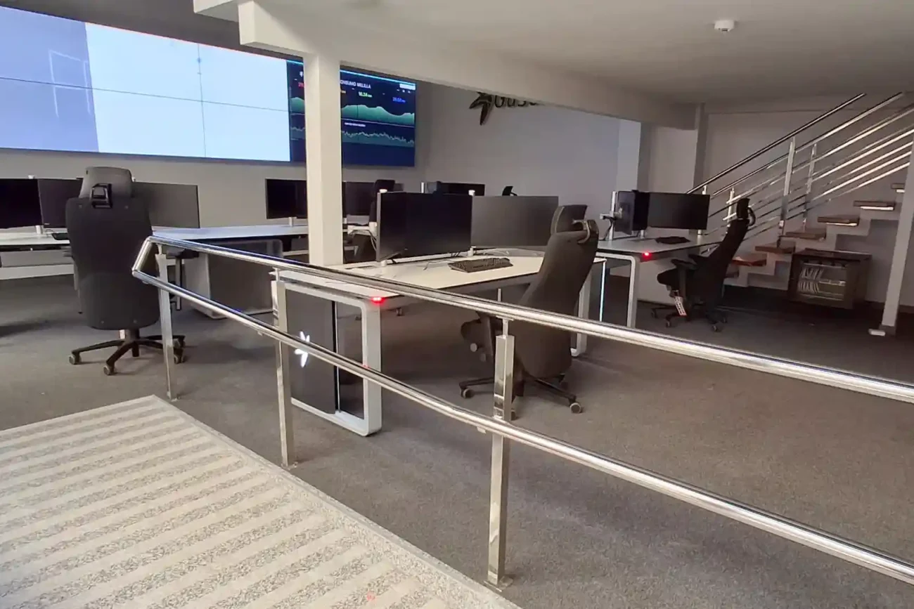 centro de control Gaselec con Advantis NG y DeskWall de GESAB