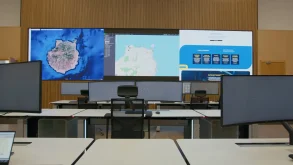 Centro de control DeskWall GESAB de Transporte de Gran Canaria